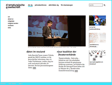 Tablet Screenshot of dramaturgische-gesellschaft.de